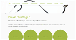 Desktop Screenshot of praxis-straettligen.ch